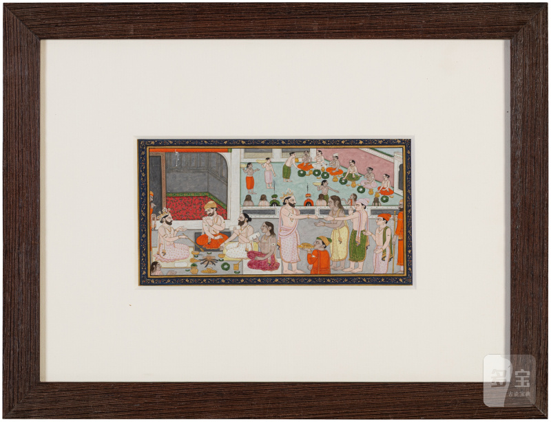 Religious ceremony, Punjab, Guler, circa 1830 - 图2